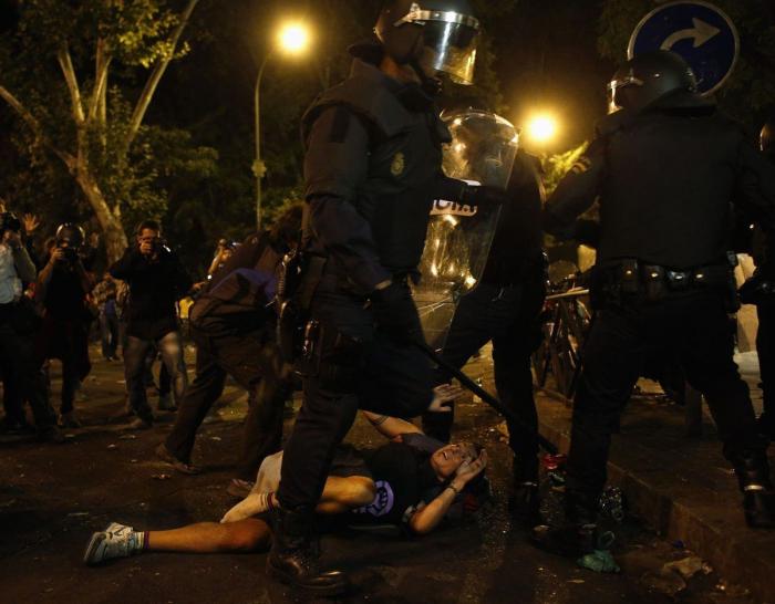 FOTO: El material incautado por la policía en la manifestación del 25-S