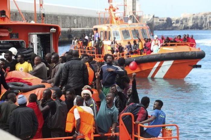 Caen un 41% las llegadas de migrantes a España en lo que va de 2019, pero aumentan un 22% en julio, según Frontex