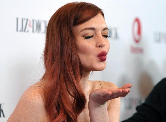 Lindsay Lohan presenta 'Liz & Dick' (FOTOS)