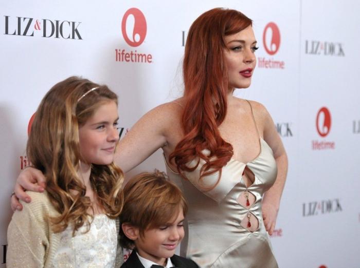 Lindsay Lohan presenta 'Liz & Dick' (FOTOS)