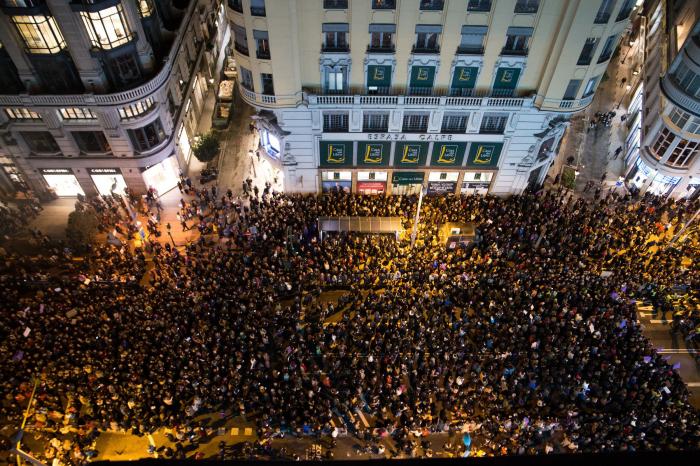Las fotos de la manifestación feminista en Madrid