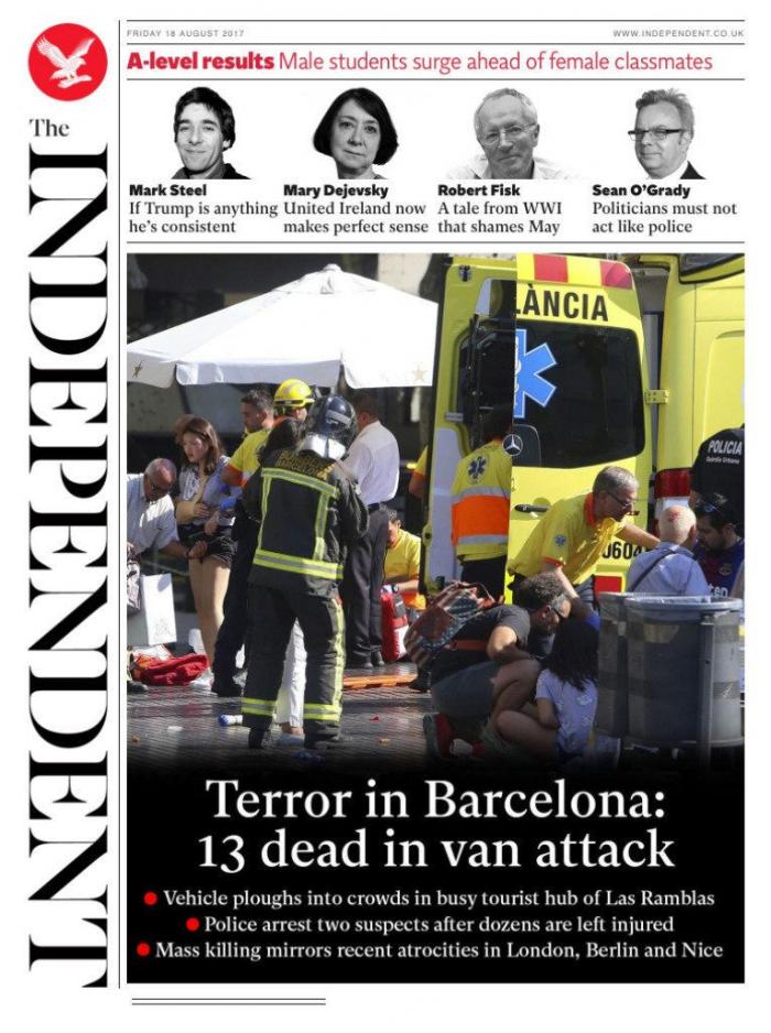 Cuatro jóvenes causan daños en el memorial a las víctimas de los atentados del 17-A en Barcelona