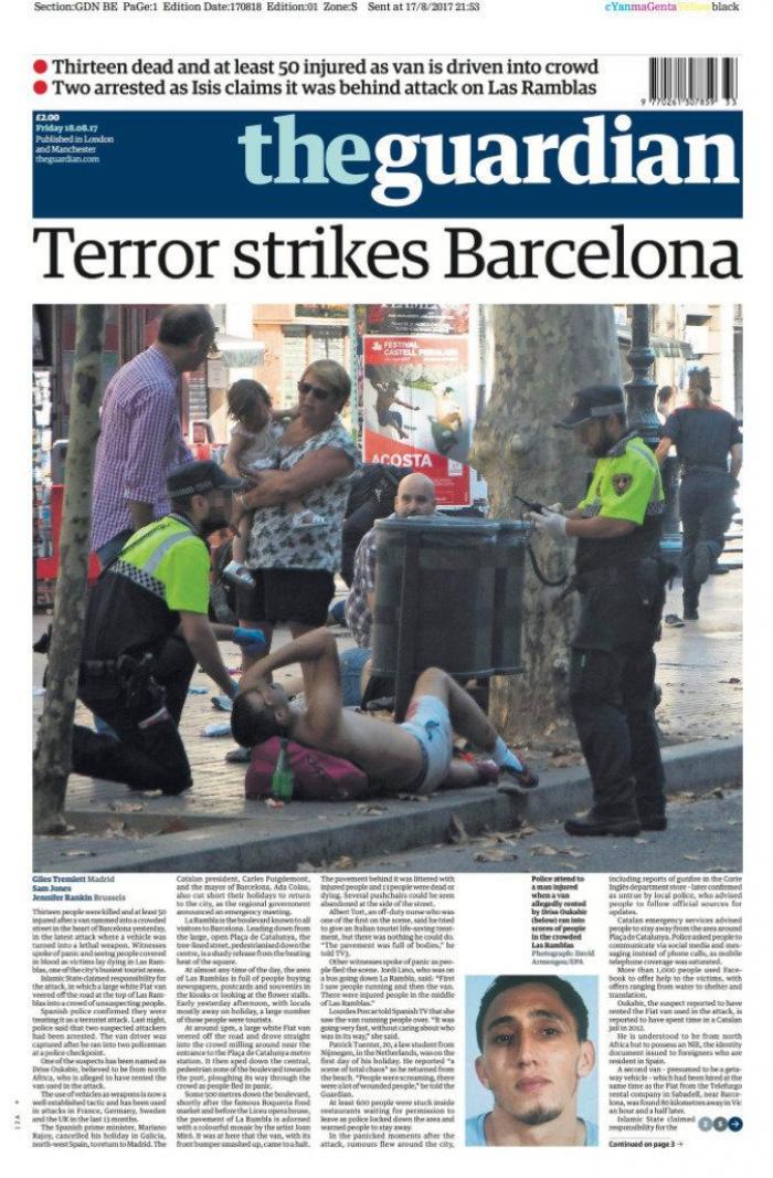 Las ilustraciones que muestran el dolor tras los atentados de Barcelona