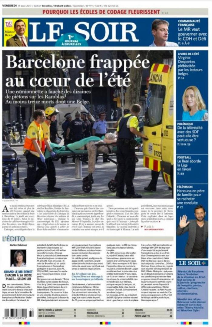 Cuatro jóvenes causan daños en el memorial a las víctimas de los atentados del 17-A en Barcelona