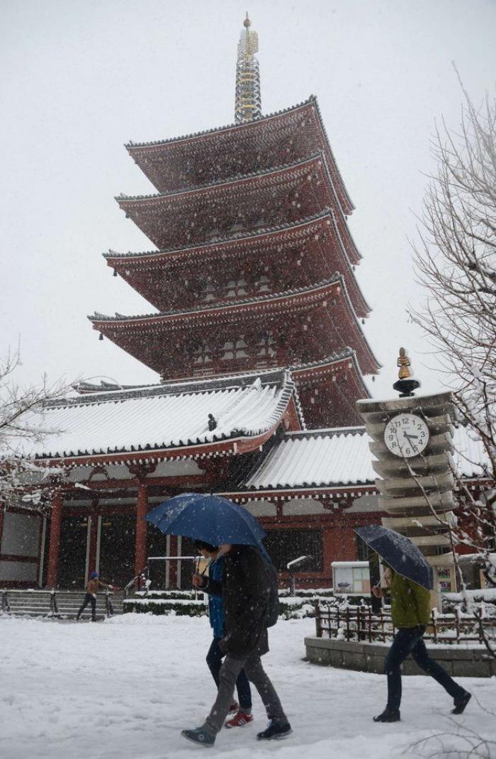 Tokio, París y otras ciudades convertidas en postales de nieve (FOTOS)