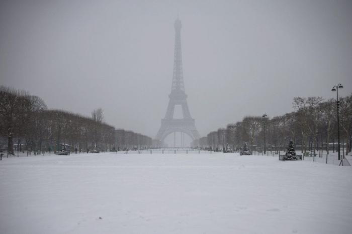 Imágenes de invierno: 11 fotos de París tras una nevada (FOTOS)