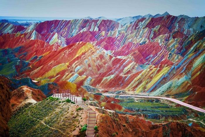 Parque Geológico Zhangye Danxia: montañas de colores en China (FOTOS)