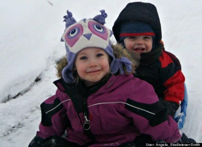 Niños con abrigos mulliditos: imágenes que reconfortan contra el frío (FOTOS)
