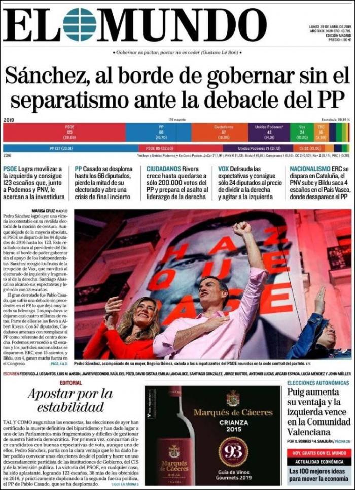 Sánchez se presentará en julio a la investidura aunque no tenga los apoyos