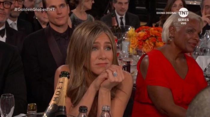 Hay un detalle del reencuentro de Brad Pitt y Jennifer Aniston que está dando mucho juego: se ve en la imagen