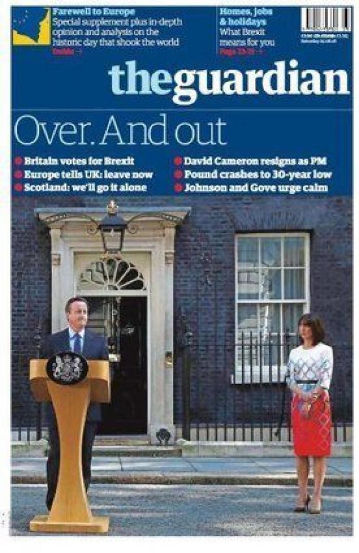 Las portadas del día después del Brexit