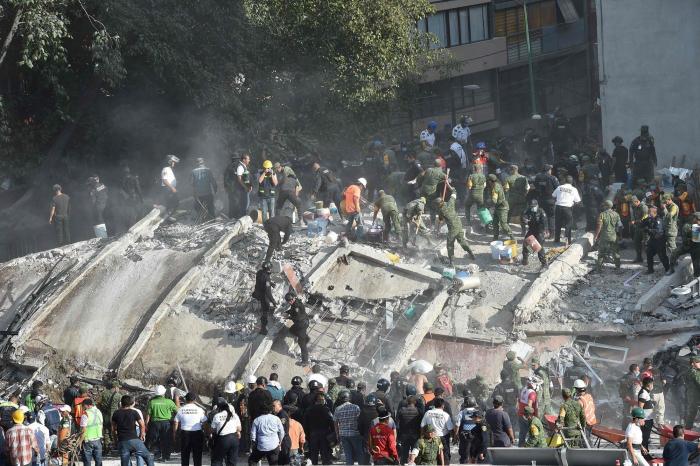 En imágenes: destrucción y caos tras el terremoto en México