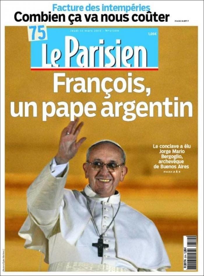 Francisco I, Jorge Mario Bergoglio, nuevo papa: Las portadas de los periódicos (FOTOS)