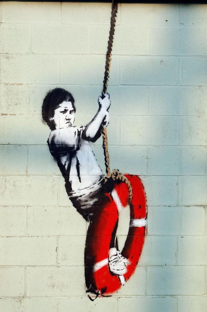 Banksy se cuela en el metro de Londres para su última obra