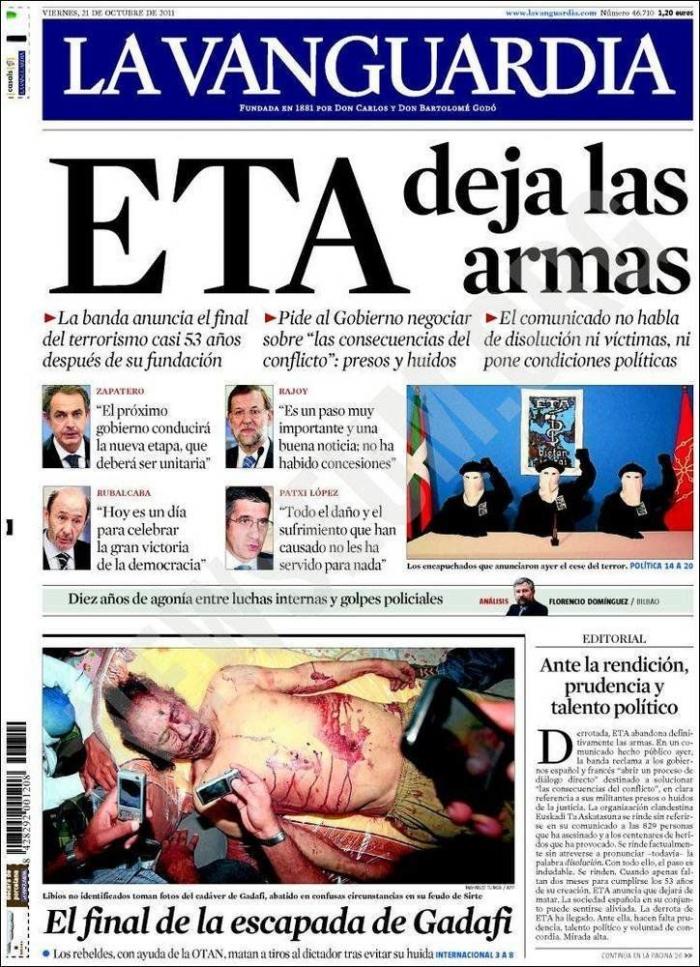 El Gobierno vasco propone a ETA un desarme "rápido, viable y efectivo"