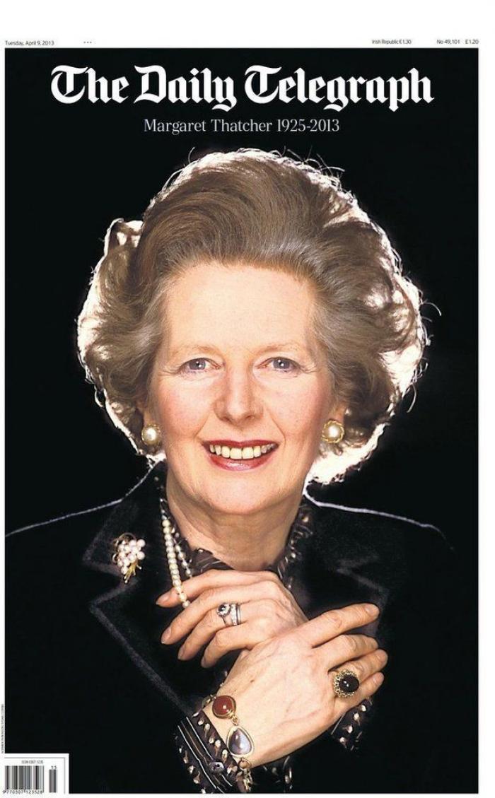 Muerte de Margaret Thatcher: las portadas británicas (FOTOS)