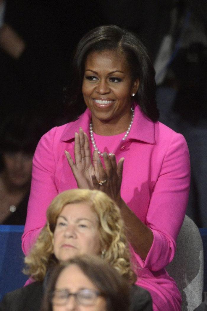 Debate en fucsia: Michelle Obama y Anne Romney, en el segundo cara a cara de candidatos (FOTOS)