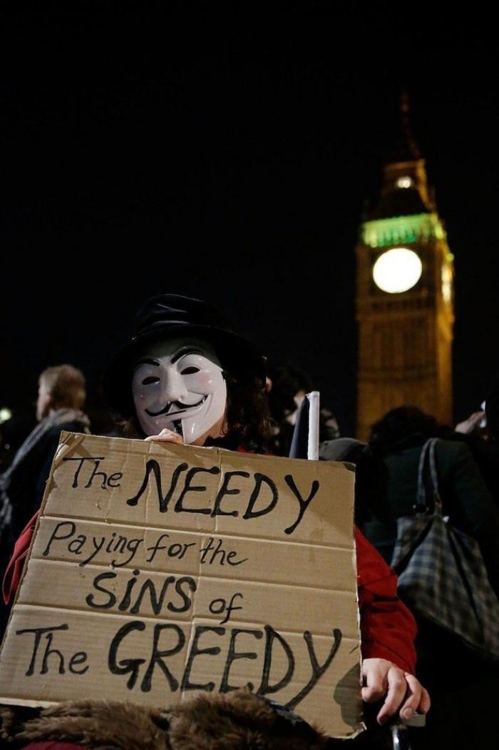 Protestas Anonymous en Londres por el 5 de Noviembre: la manifestación de las máscaras de Guy Fawkes (FOTOS)