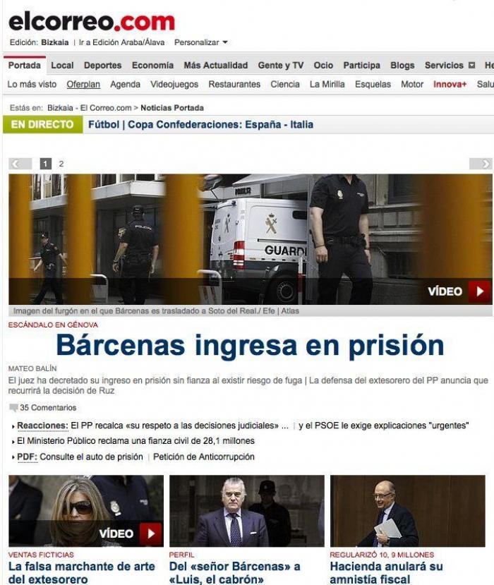 Luis Bárcenas sale de la cárcel: "He hecho caso a Rajoy y he sido fuerte"