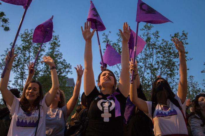 (FOTOS) La manifestación en contra la cultura de la violación por el caso de 'La Manada'