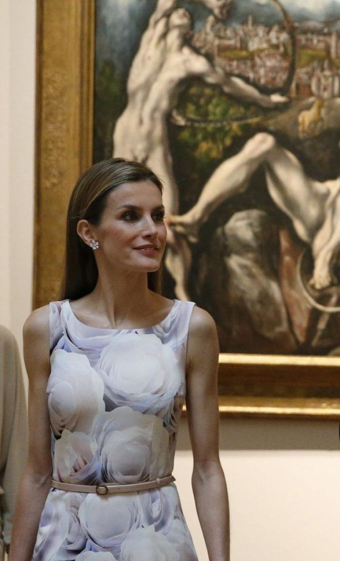 Reina Letizia: primer acto en solitario en el Museo del Prado (FOTOS)