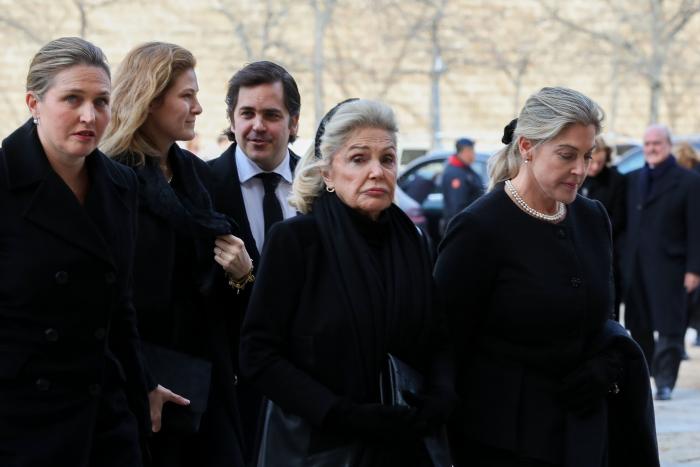 Los reyes y los reyes eméritos asisten al funeral por Pilar de Borbón en El Escorial