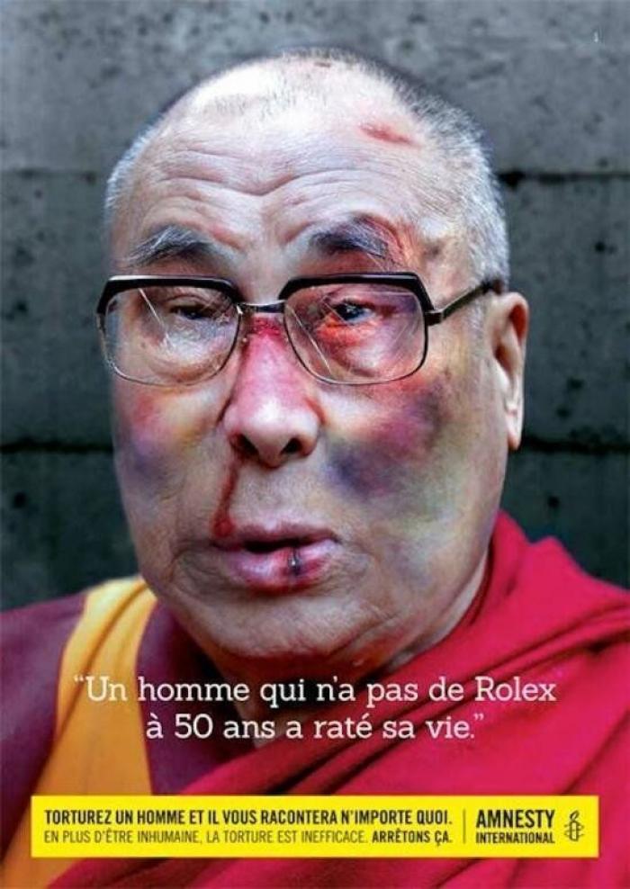 Iggy Pop, el Dalai Lama y Karl Lagarfeld, 'torturados' por Amnistía Internacional