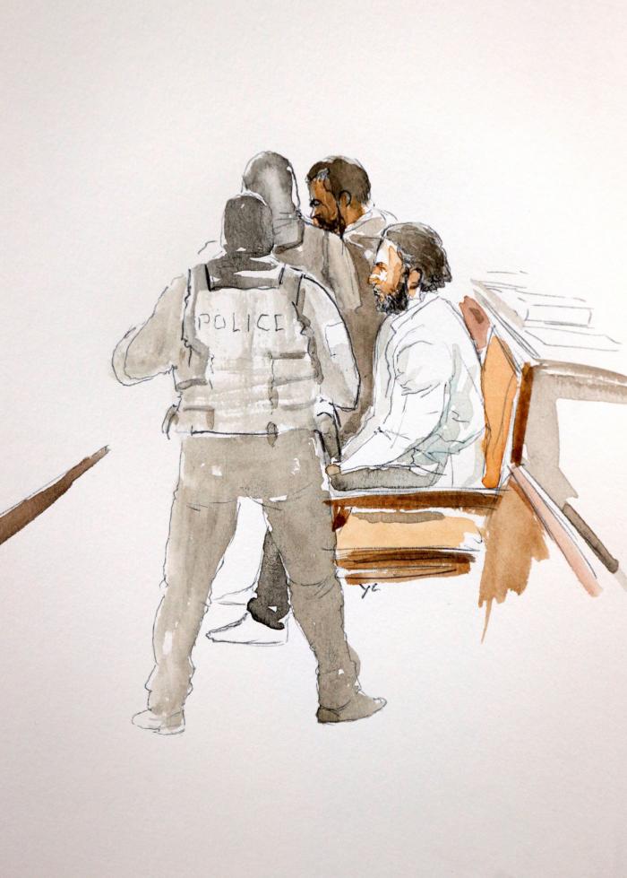 Salah Abdeslam en su juicio en Bruselas por los atentados de París: 