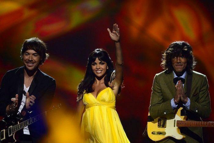 Vestidos Eurovisión 2013: Raquel del Rosario, de amarillo (FOTOS)