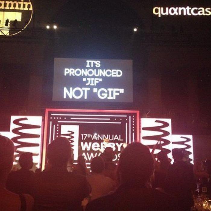 Webby Awards 2013: los premios por fin desvelan el misterio sobre cómo se pronuncia "GIF" en inglés (FOTOS)