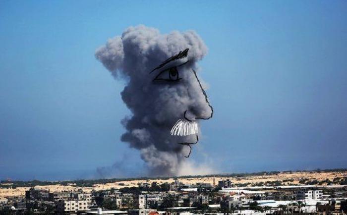Artistas palestinos convierten los bombardeos israelíes en arte como signo de rebeldía (FOTOS)