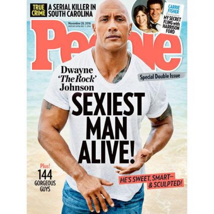 Dwayne Johnson 'La Roca', elegido el hombre vivo más sexy del año por 'People'