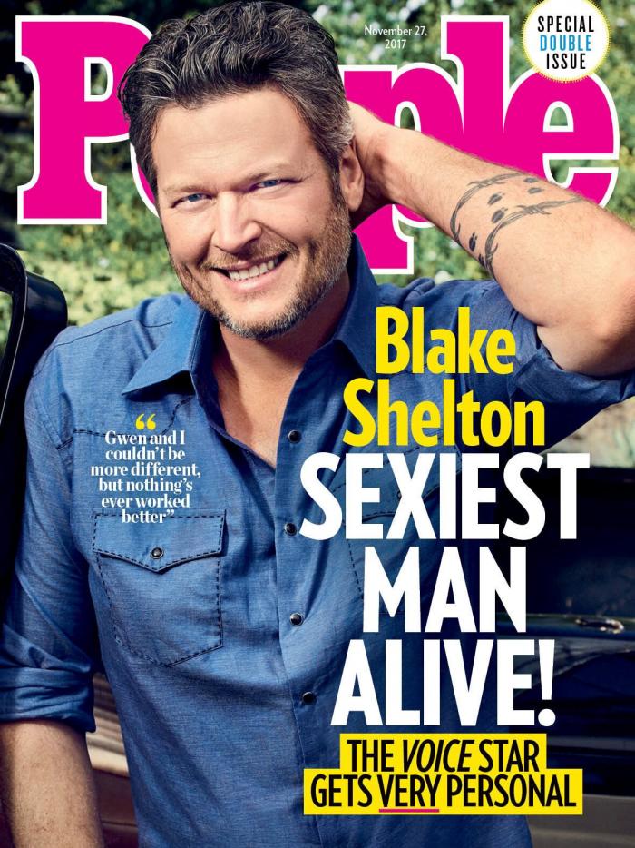Blake Shelton, elegido el hombre vivo más sexy de 2017 por 'People'