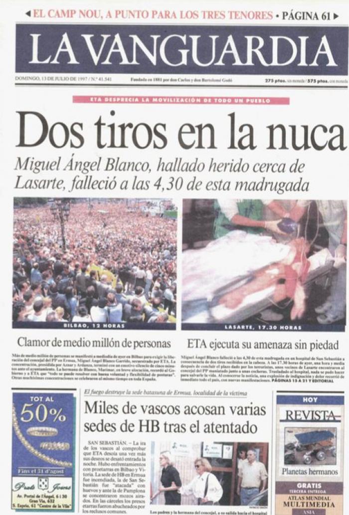 Interior acerca al País Vasco a 'Txapote', etarra que asesinó a Miguel Ángel Blanco
