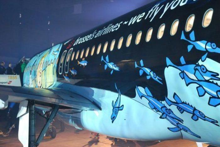 Brussels Airlines presenta un avión dedicado a Tintín