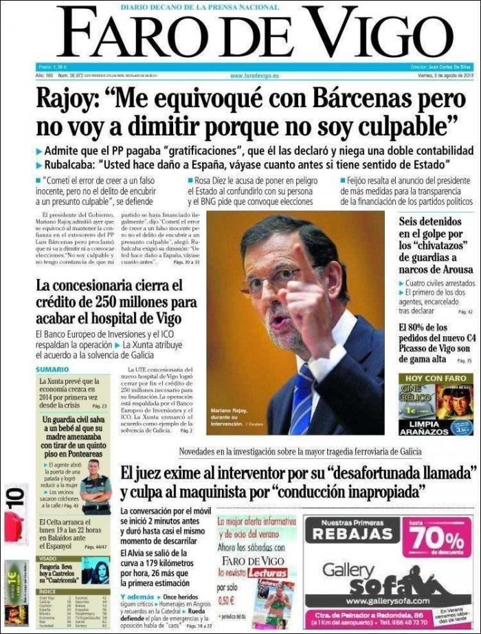 "Rubalbárcenas", "la cacería" y el resto de los titulares de la prensa sobre el debate (FOTOS)