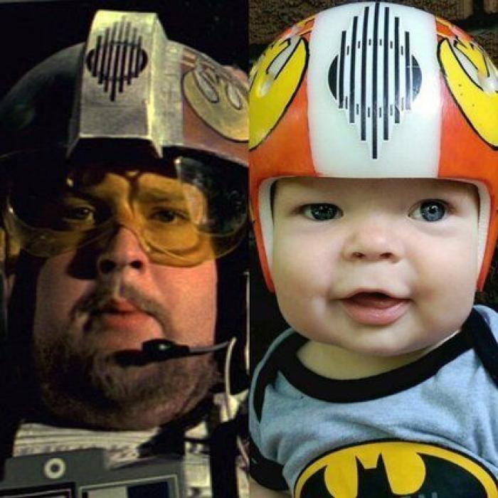 Un padre amante de 'Star Wars' convierte los cascos de su hijo en los de personajes de la saga