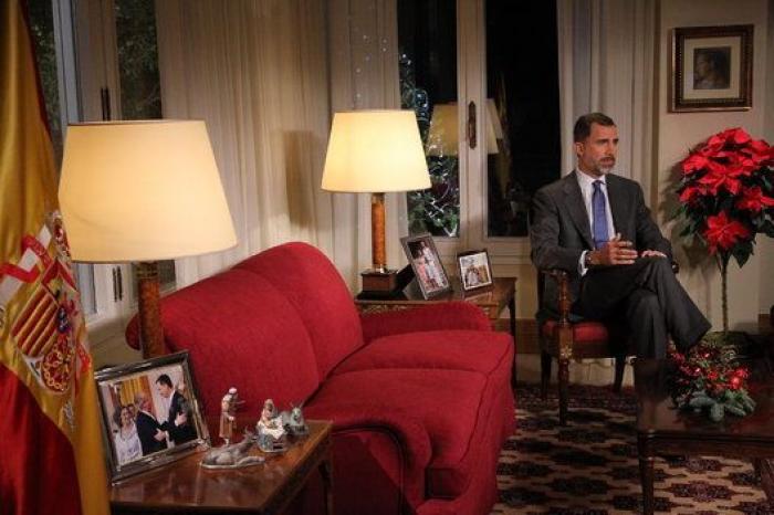 FOTO INTERACTIVA: lo que se ha visto del despacho del rey Felipe VI en su mensaje sobre Cataluña