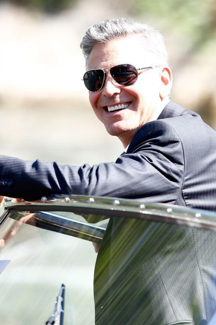 George Clooney y Sandra Bullock, dos astronautas que aterrizan en Venecia (FOTOS)