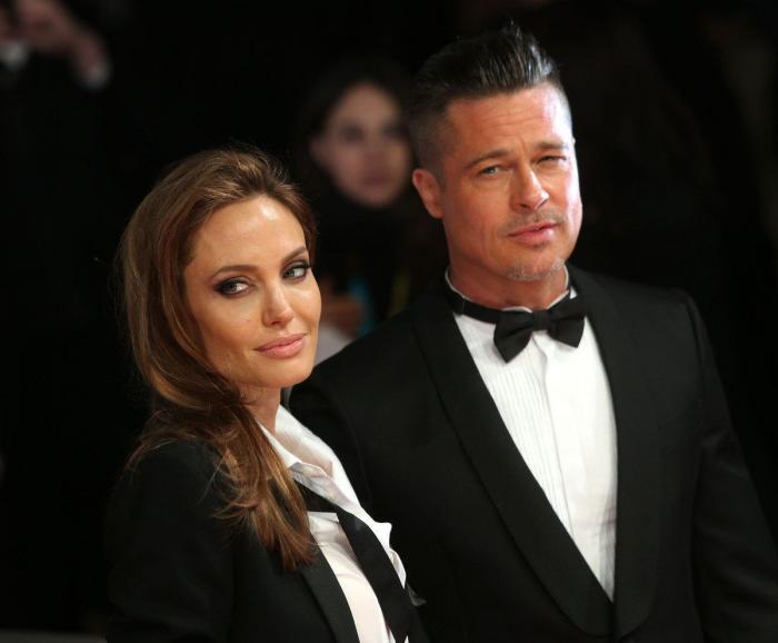 Angelina Jolie y Brad Pitt en los Bafta: pareja de smoking (FOTOS)