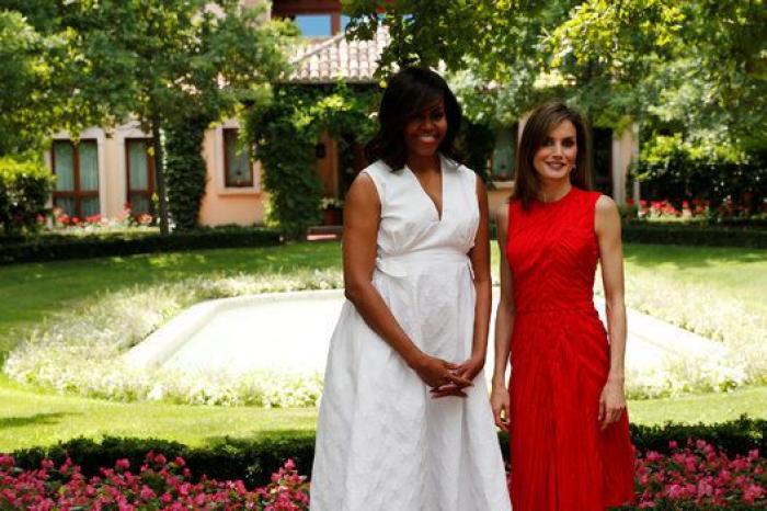 Michelle Obama y la reina Letizia, juntas en Madrid en favor de la escolarización de las niñas
