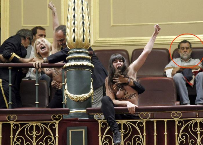 Femen vuelve a protestar en Madrid contra la reforma de la Ley del Aborto (VÍDEO, FOTOS)