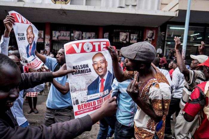 El líder opositor de Zimbabue pone en duda los resultados de las elecciones presidenciales