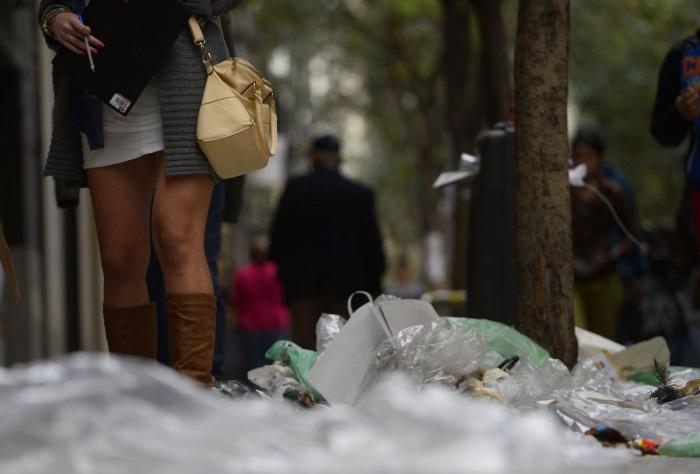 La huelga de limpieza de Madrid no tiene visos de acabar y la ciudad está así (FOTOS)