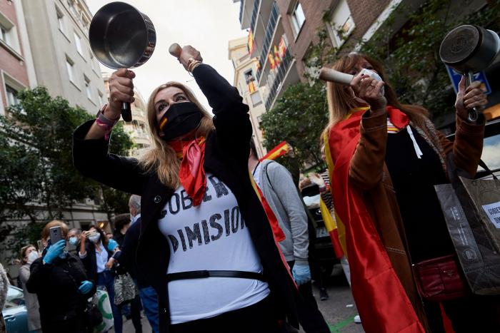 Una manifestante contra el Gobierno: "Voy a convocar una manifestación para nombrar San Francisco a Franco"
