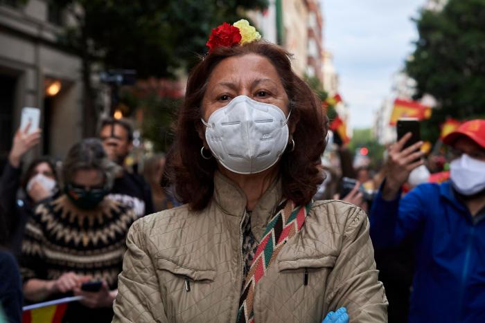 Una manifestante contra el Gobierno: "Voy a convocar una manifestación para nombrar San Francisco a Franco"