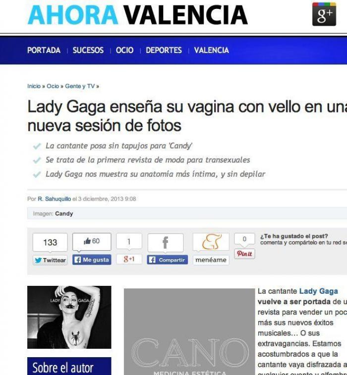 Lady Gaga: desnudo integral y titulares absurdos (FOTO)