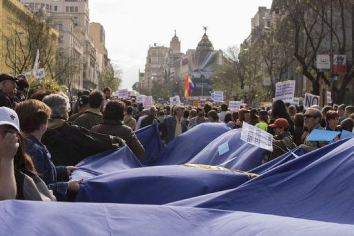 Todas las fotos del quinto aniversario del 15M en Madrid