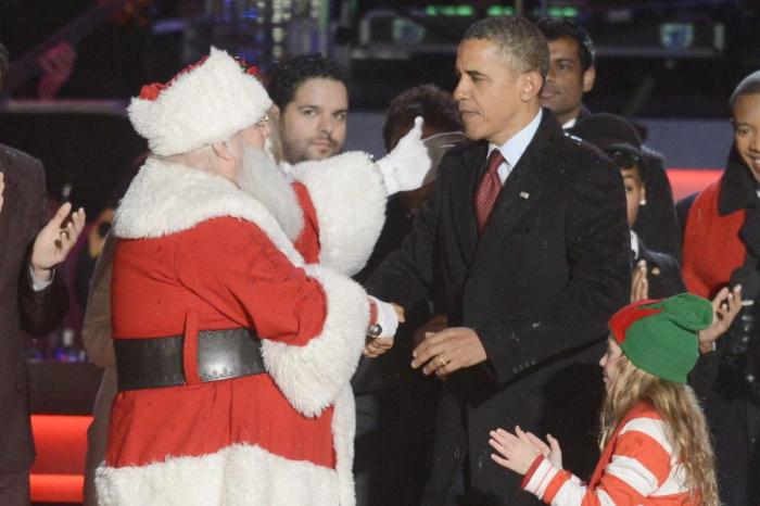 Los Obama encienden el árbol de Navidad de la Casa Blanca (FOTOS, VÍDEO)