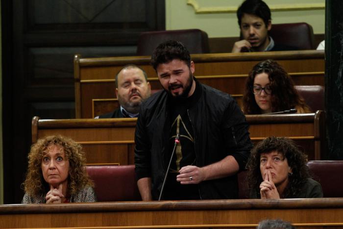 Rufián, sobre los Presupuestos: "El voto de ERC se suda. Que PSOE y UP se ahorren el 'pressing'"
